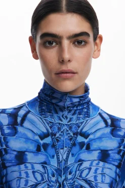 Vestido midi mariposa