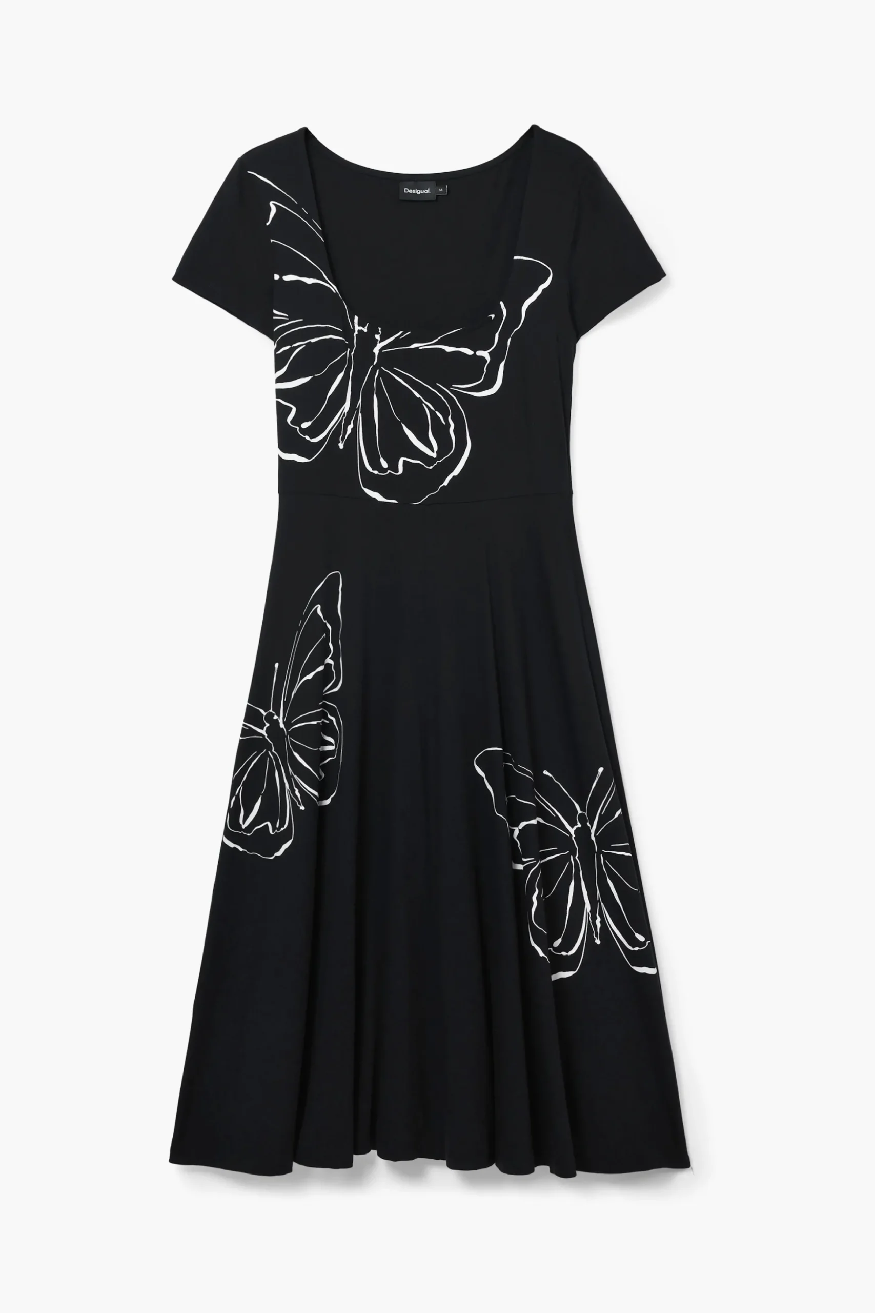 Vestido midi mariposas