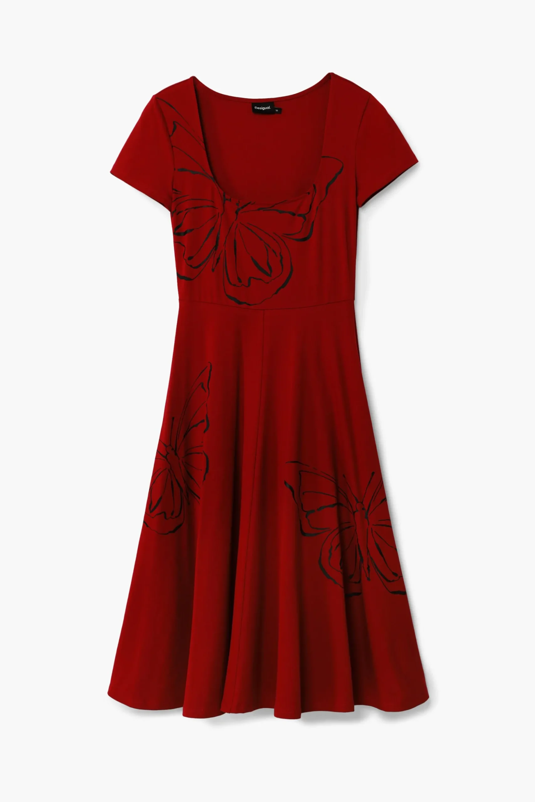 Vestido midi mariposas