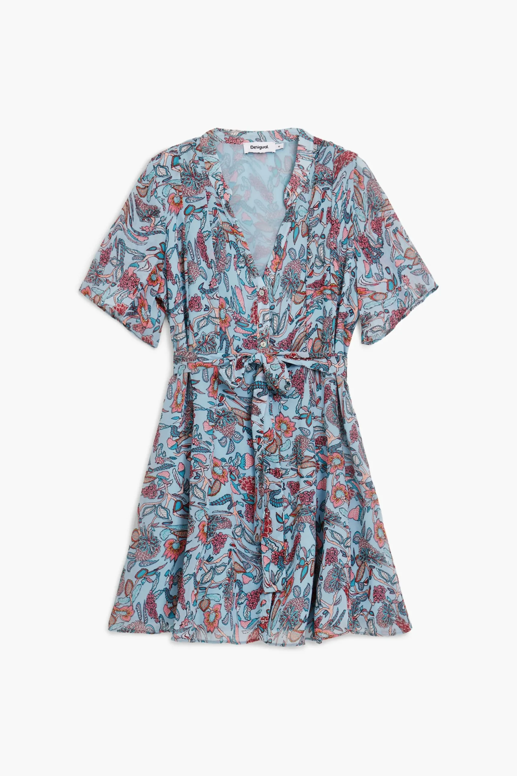 Vestido midi motivos florales