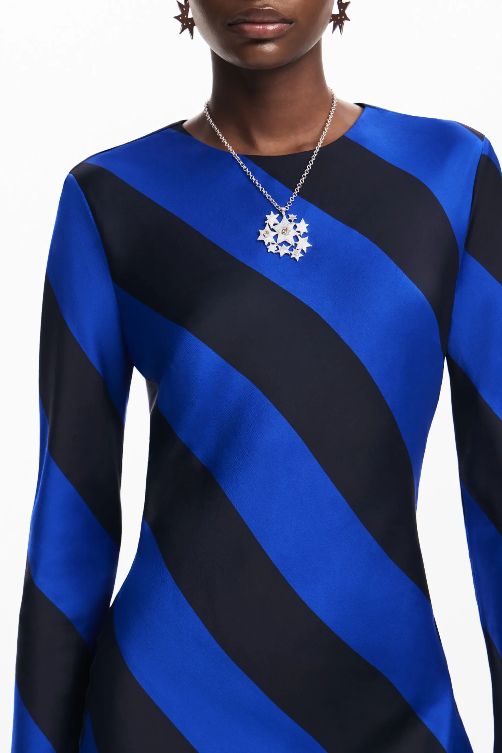 Vestido midi rayas