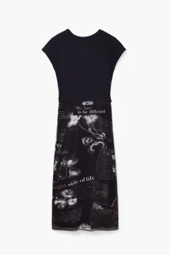 Vestido midi textos