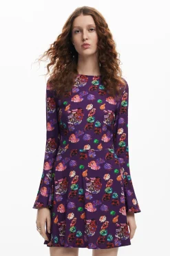 Vestido mini flores M. Christian Lacroix
