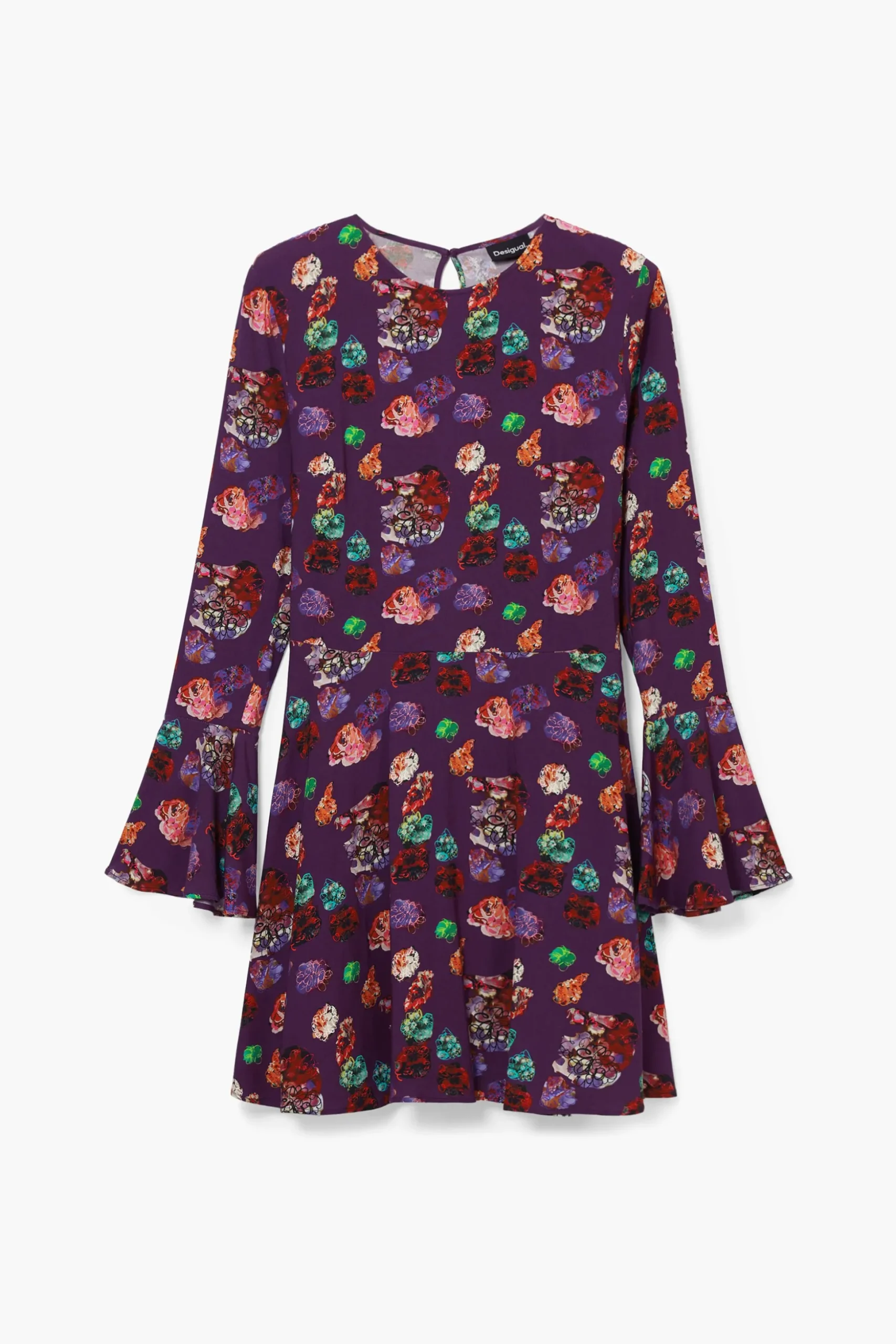 Vestido mini flores M. Christian Lacroix