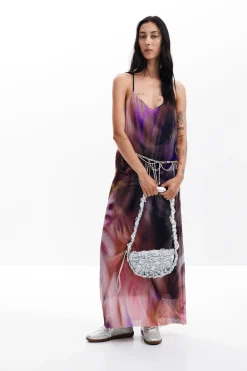 Vestido plisado estampado floral