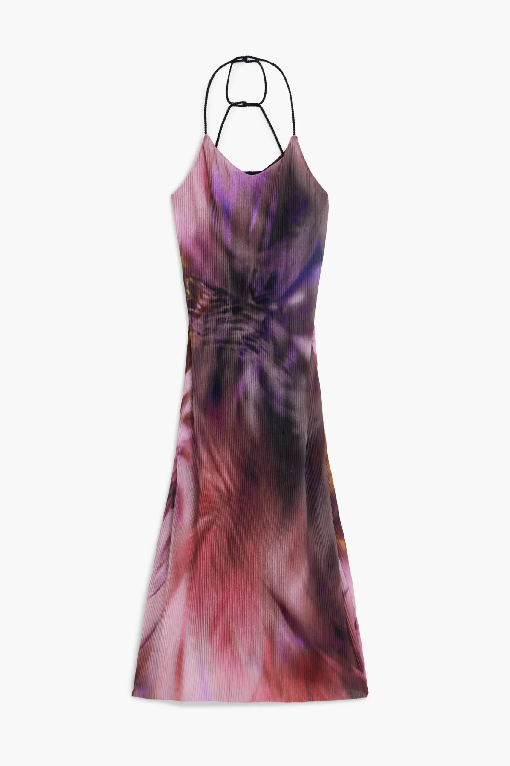 Vestido plisado estampado floral