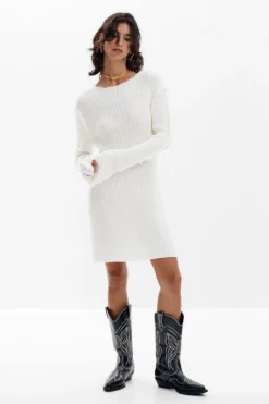 Vestido punto canalé