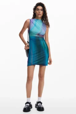 Vestido tul efecto difuminado