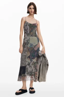 Vestido tul estampado