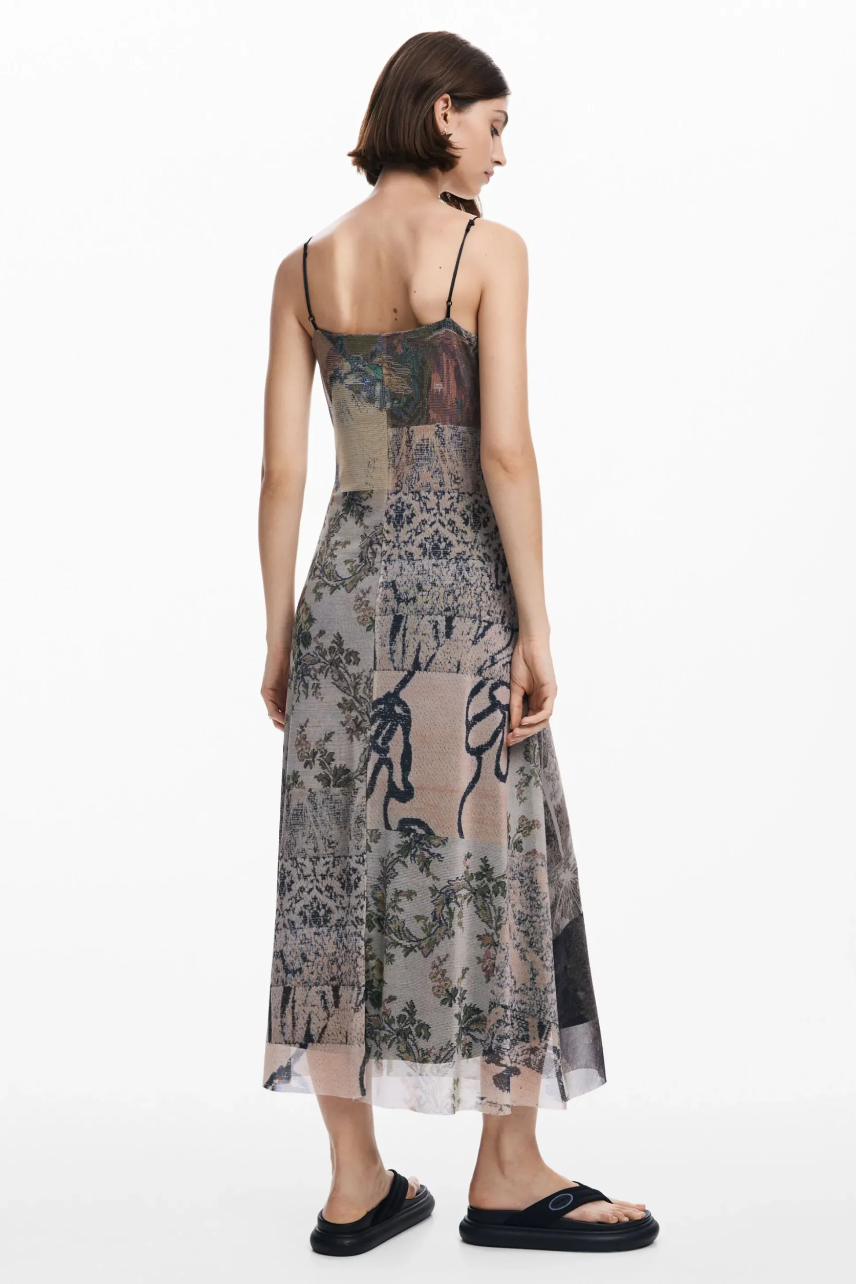 Vestido tul estampado