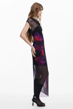 Vestido tul flores
