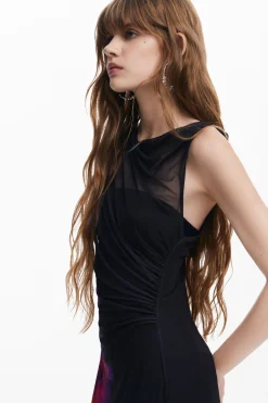 Vestido tul flores