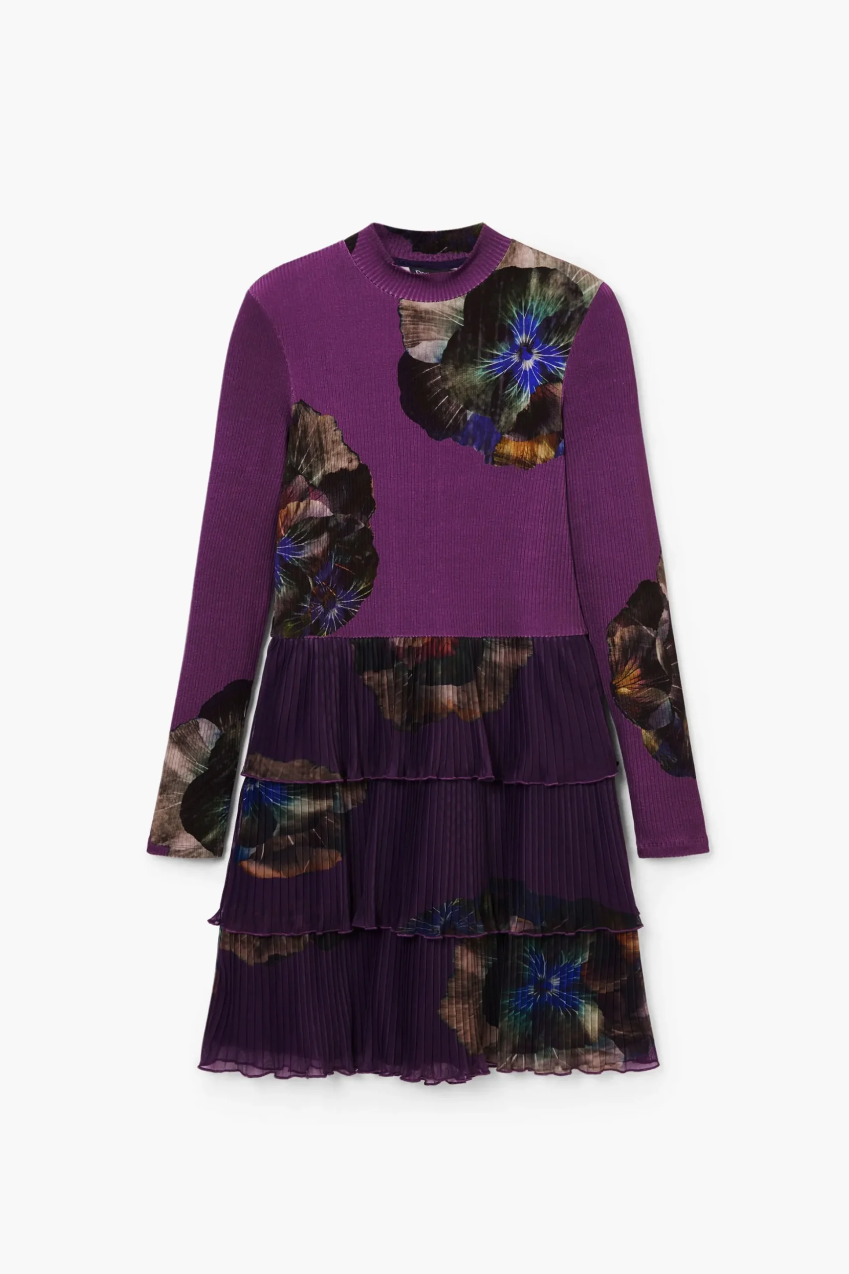 Vestido volantes flores